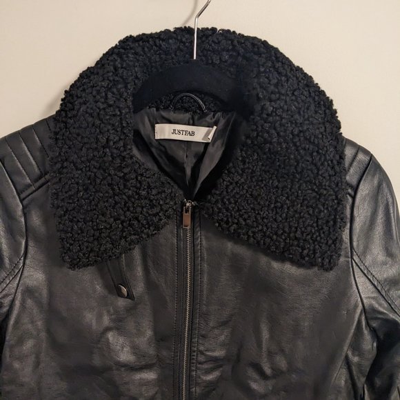 Vegan Leather Moto Jacket - Picture 2 of 4